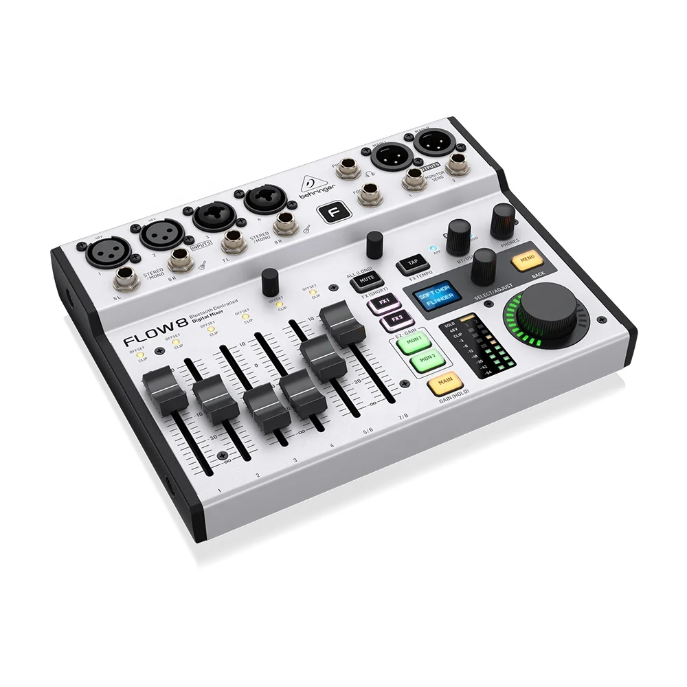 Audio And Music Mixer - Mixer Digital Behringer Flow 8 Equipamento