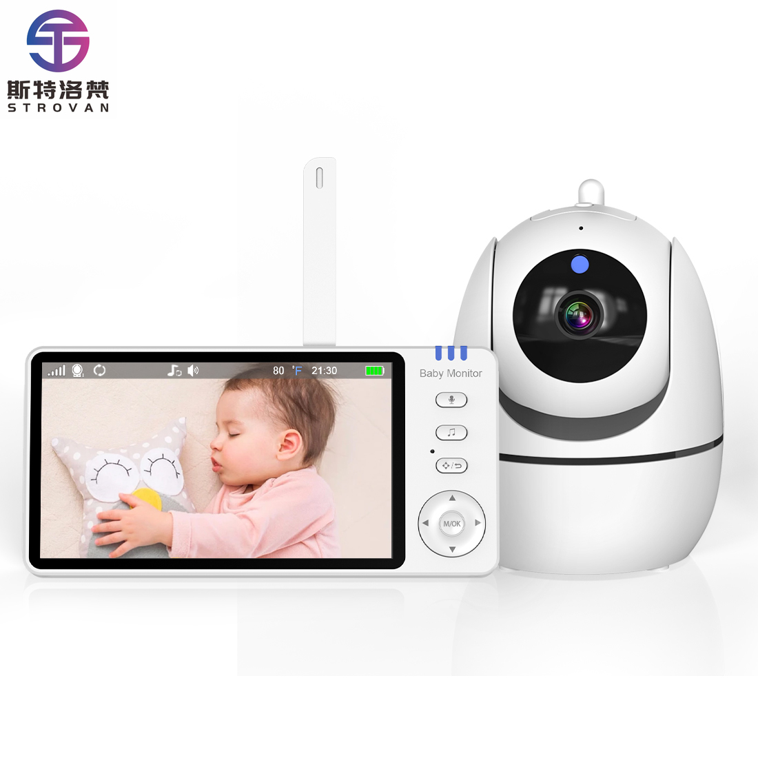 Audiovision Music Player - 720P HD Vídeo Sem Fio Bebê