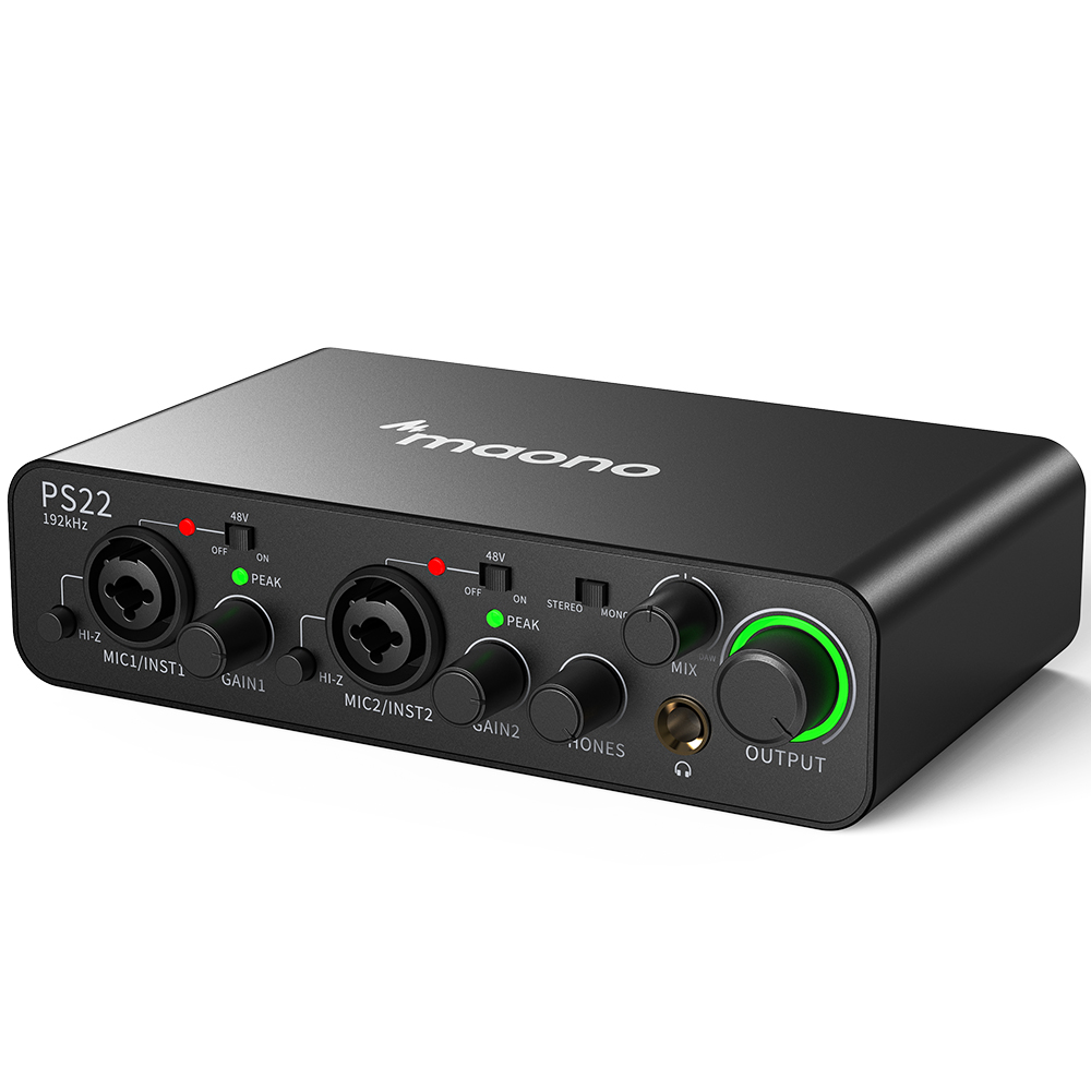 Audio And Music Mixer - Interfaces de Áudio Profissionais MAONO PS22,