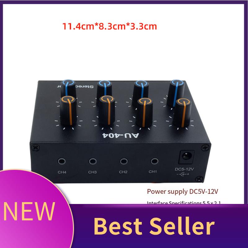 Audio And Music Mixer - M07K-AU-404 som estéreo quatro multi entrada