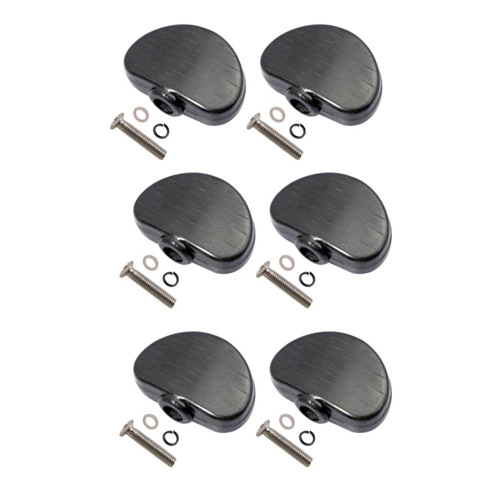 Guitar Tuner Clip - Guitarra preta Tuning Pegs Chaves, botão