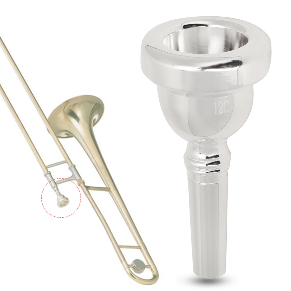Trombone Mouthpiece - Bocal de Trombone Prateado ​ ​