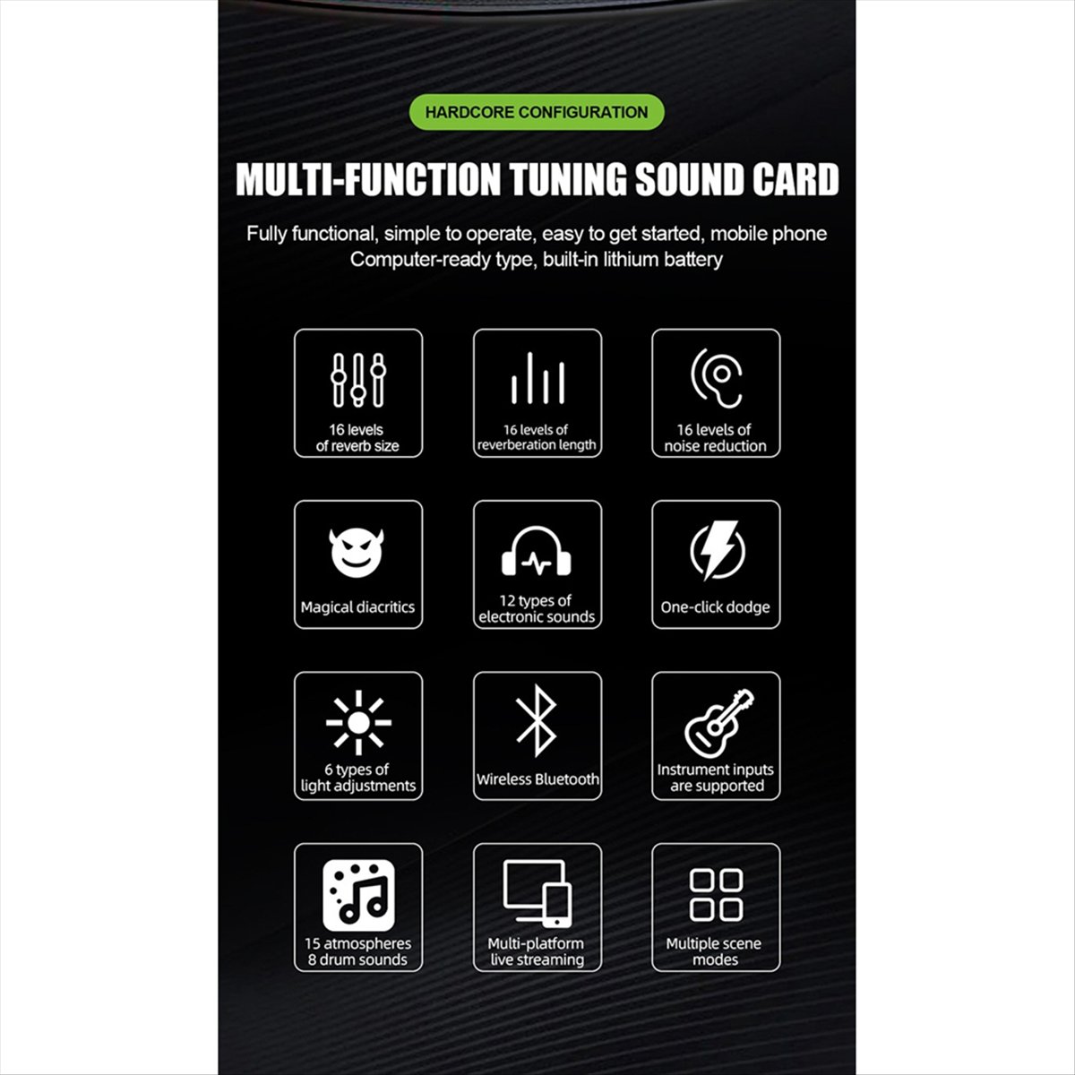 Audio Music Changer - Placa de Som Ao Vivo DT77