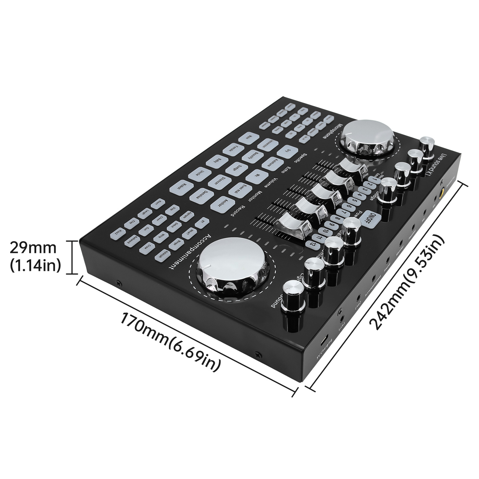 Audio Music Changer - Mixer de Áudio K1, Placa de