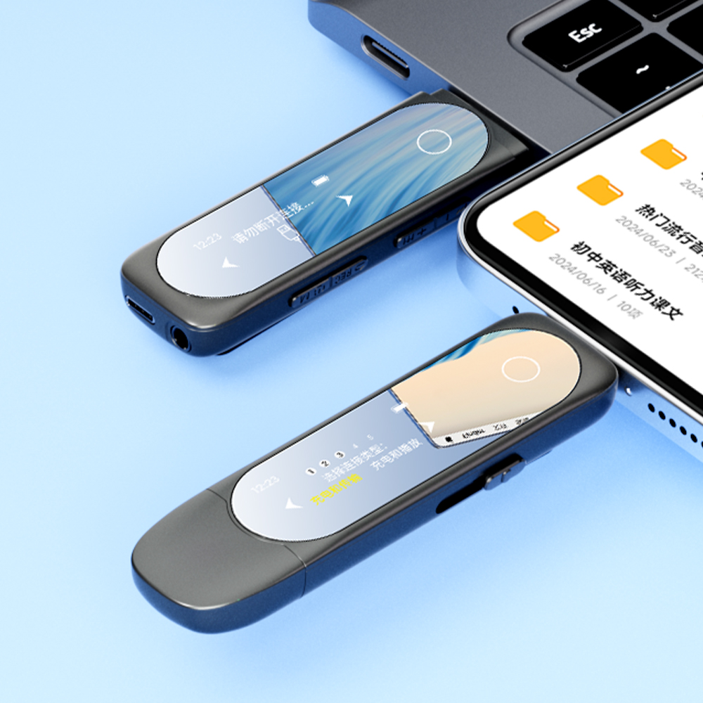 Audio Music Download Free - Reprodutor MP3 com Bluetooth, Tipo-C, Clip