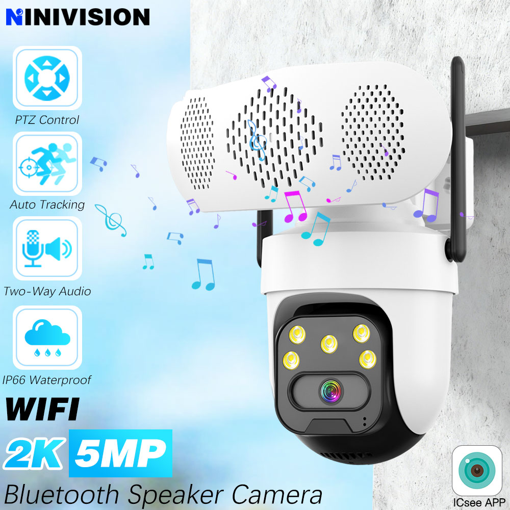 Audiovision Music Player - Câmera de Música 5MP com WIFI,
