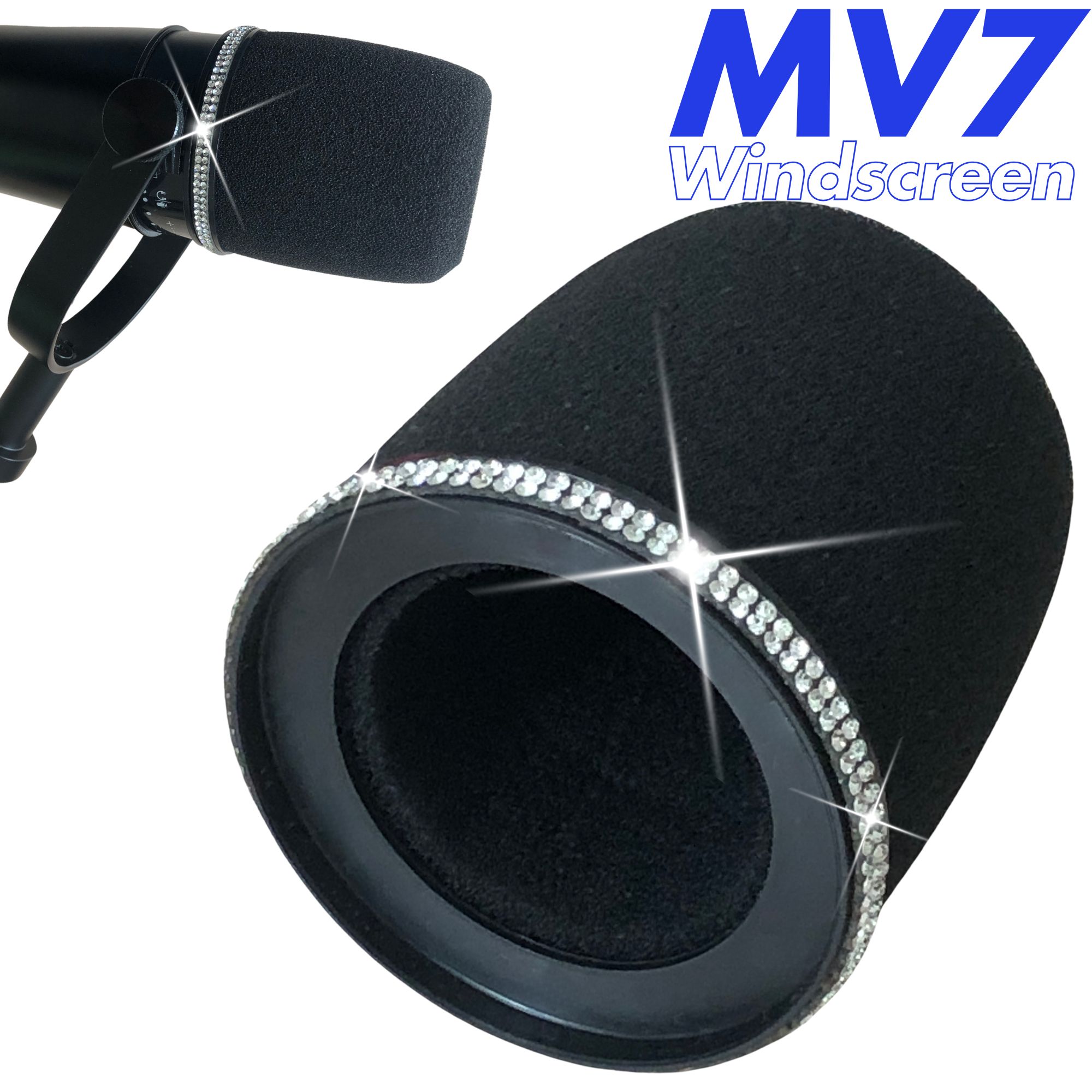 Shure Mic Sm7B - Filtro Pop Shining MV7 para Microfones