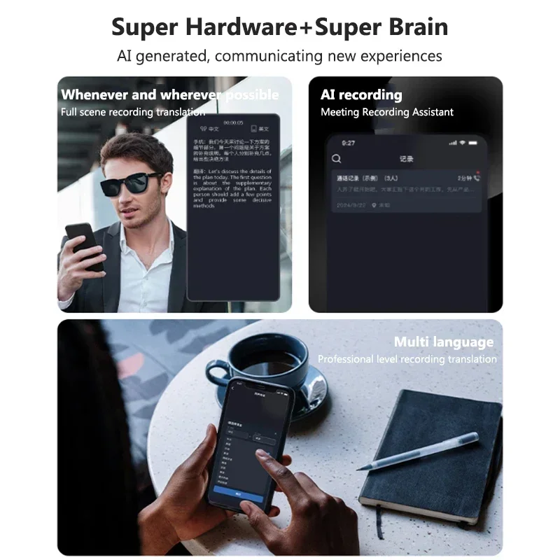 Óculos de Tradução por IA Inte - Audio Music Ai avaliação e preço