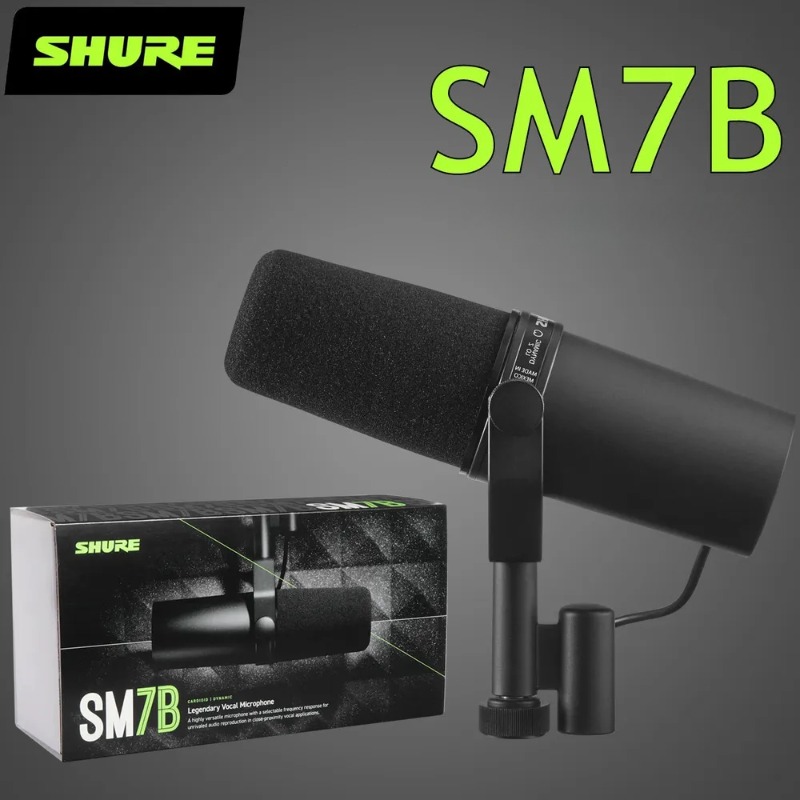 Microfone Dinâmico Shure SM7B, - Shure Mic Sm7B avaliação e preço