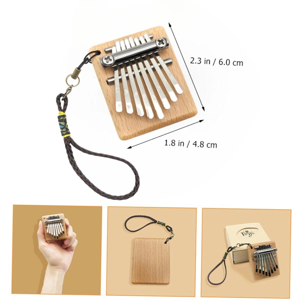 Miwayer-Mini Kalimba 8 Teclas  - Kalimba Thumb Piano avaliação e preço