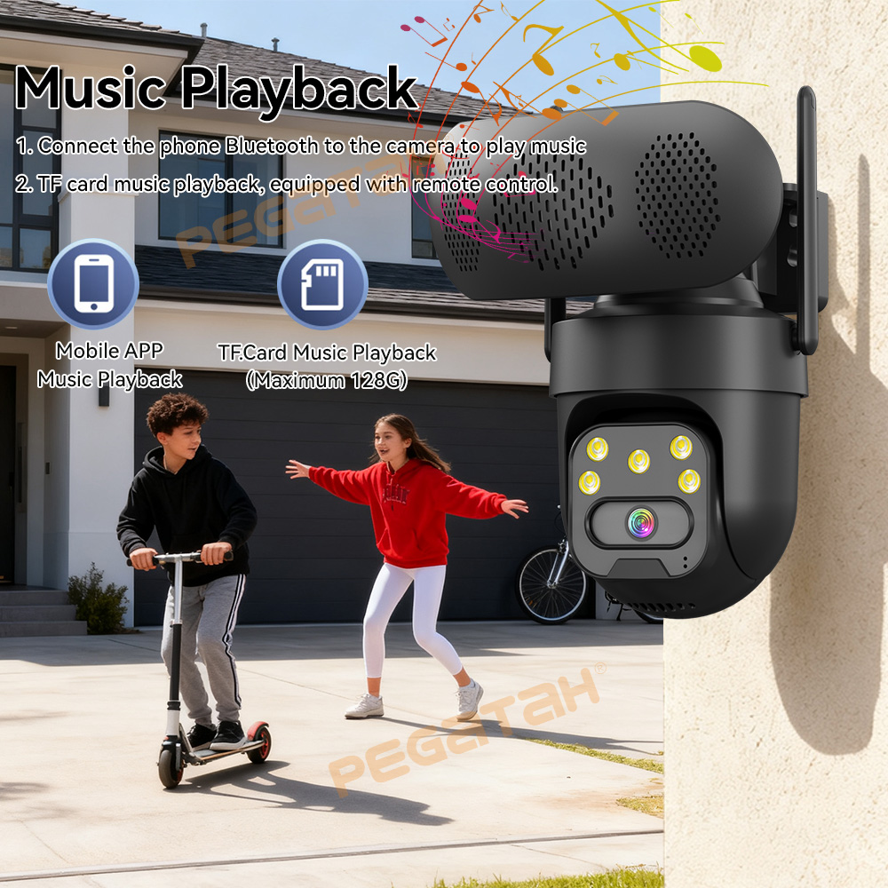 Câmera IP de 5MP externa 2.4G  - Audiovision Music Player avaliação e preço