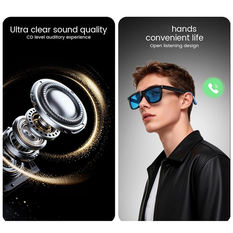 Óculos de Áudio Inteligentes c - Audio Music Ai avaliação e preço