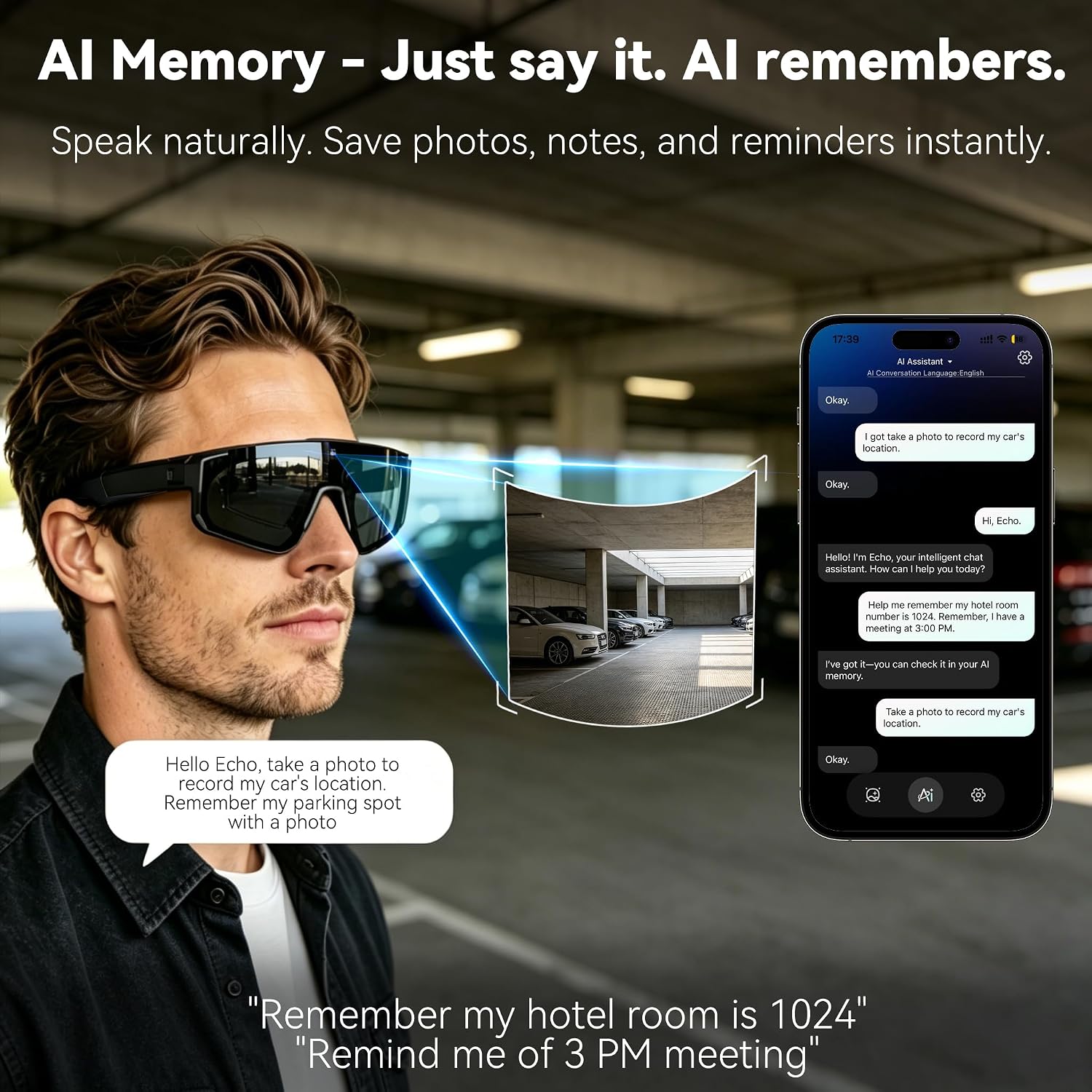 Novos Óculos Inteligentes com  - Audio Music Recording avaliação e preço