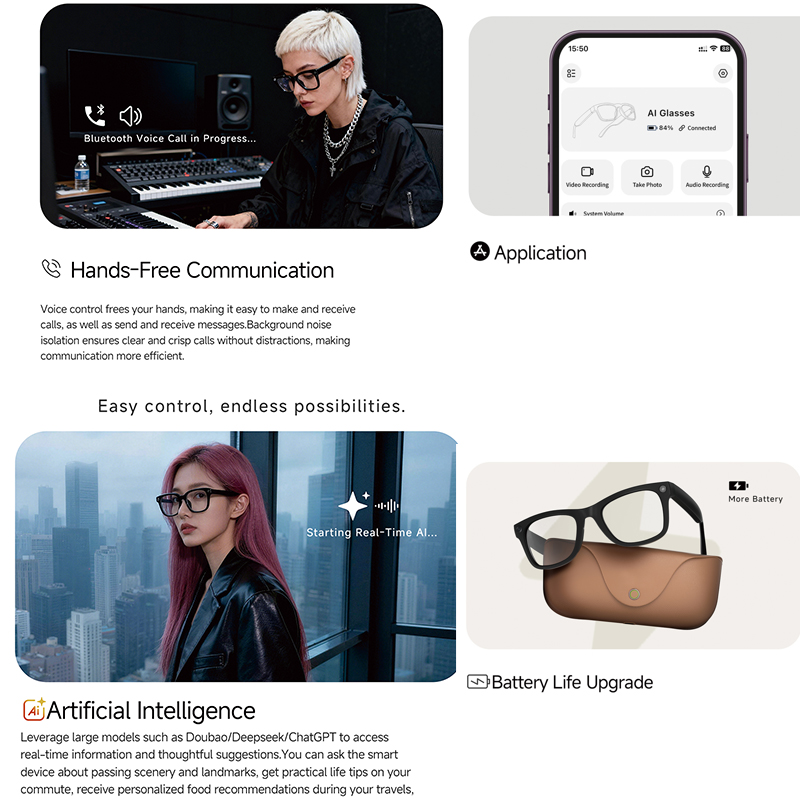Óculos Inteligentes AI 2026 co - Audio Music Ai avaliação e preço