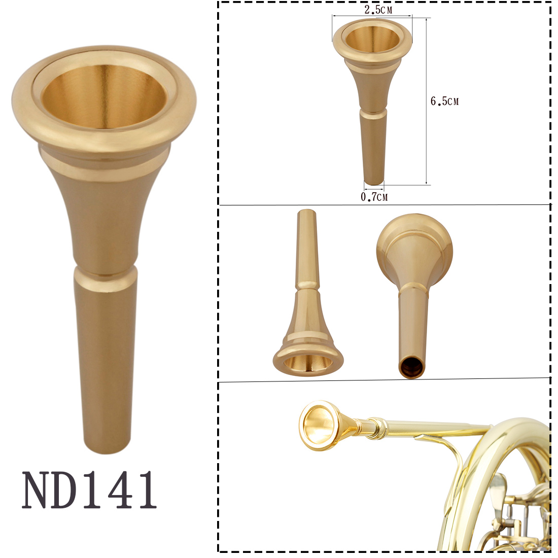 SLADE Instrumento de Latão Tro - Trombone Mouthpiece avaliação e preço