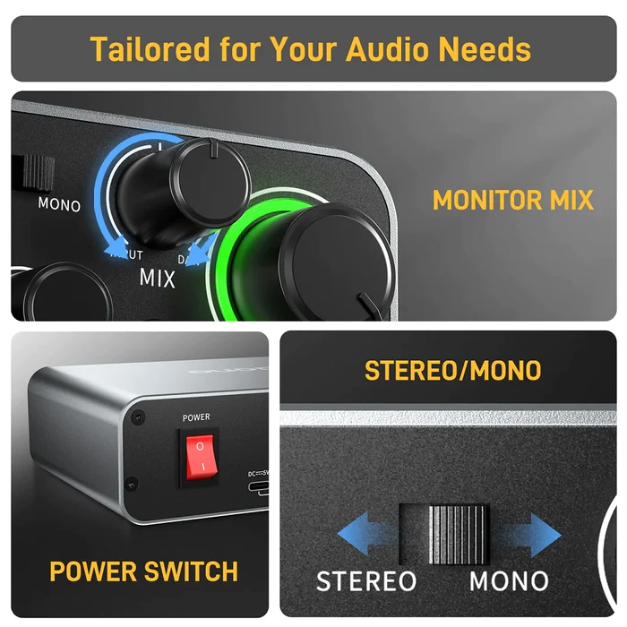 Interfaces de Áudio Profission - Audio And Music Mixer avaliação e preço
