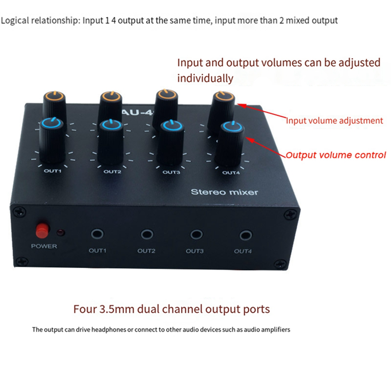 M07K-AU-404 som estéreo quatro - Audio And Music Mixer avaliação e preço