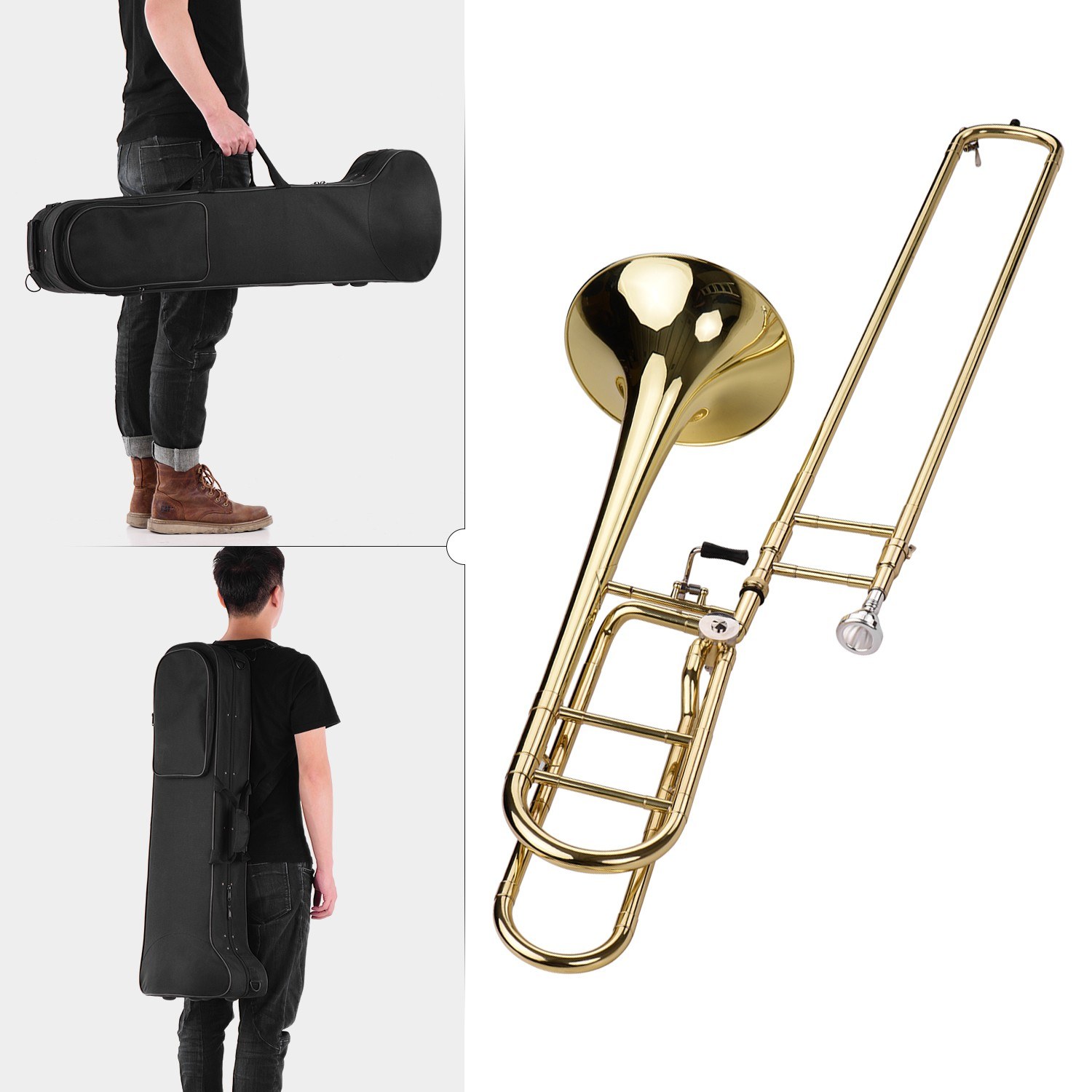 Trombone deslizante tenor plan - Trombone Mouthpiece avaliação e preço