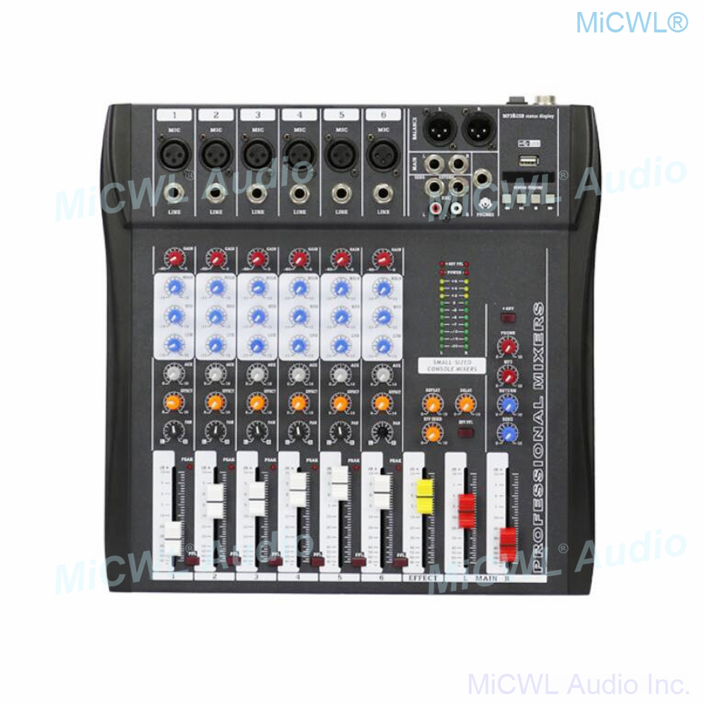 Mixer de áudio MiCWL 6 canais  - Audio And Music Mixer avaliação e preço