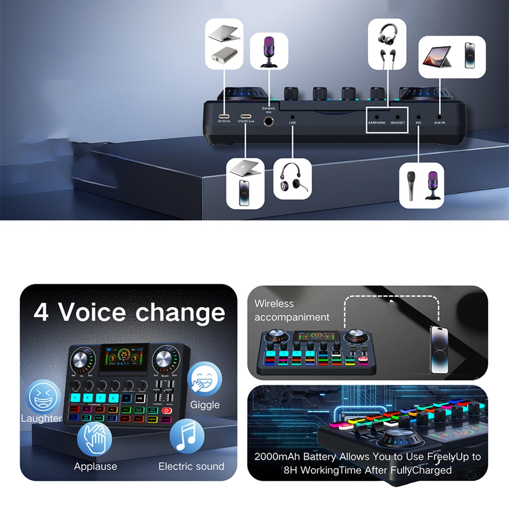 Mixer de Áudio DTC5, Placa de  - Audio Music Changer avaliação e preço