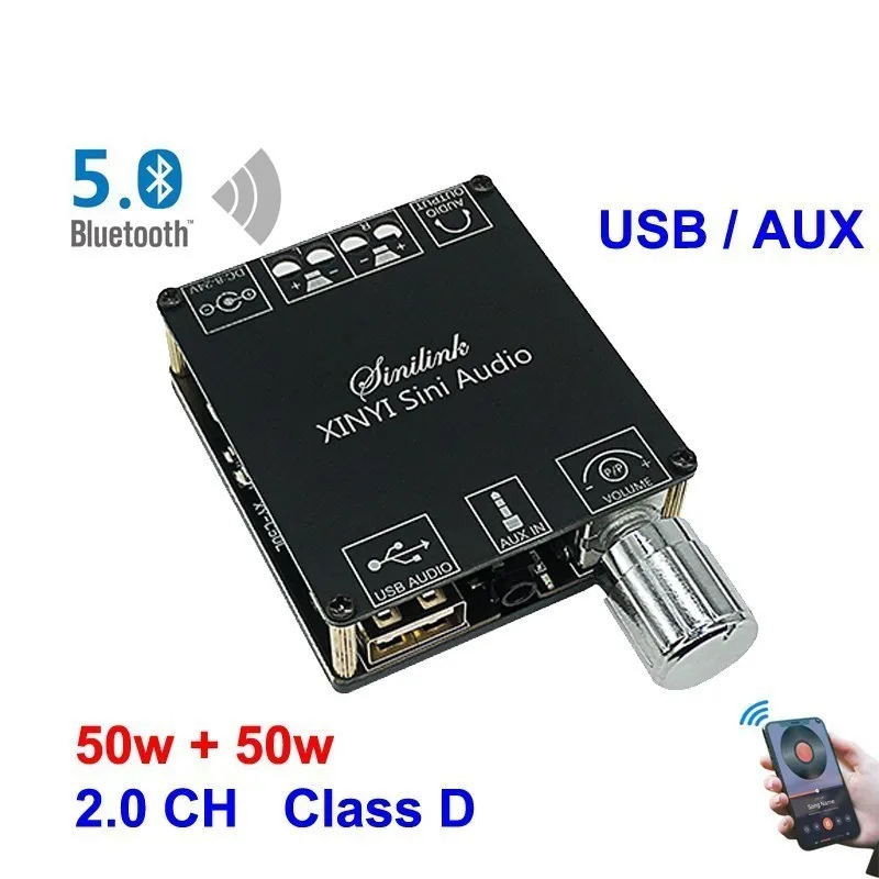 2*50w forbluetooth 5.0 amplifi - Audio Music Player App avaliação e preço