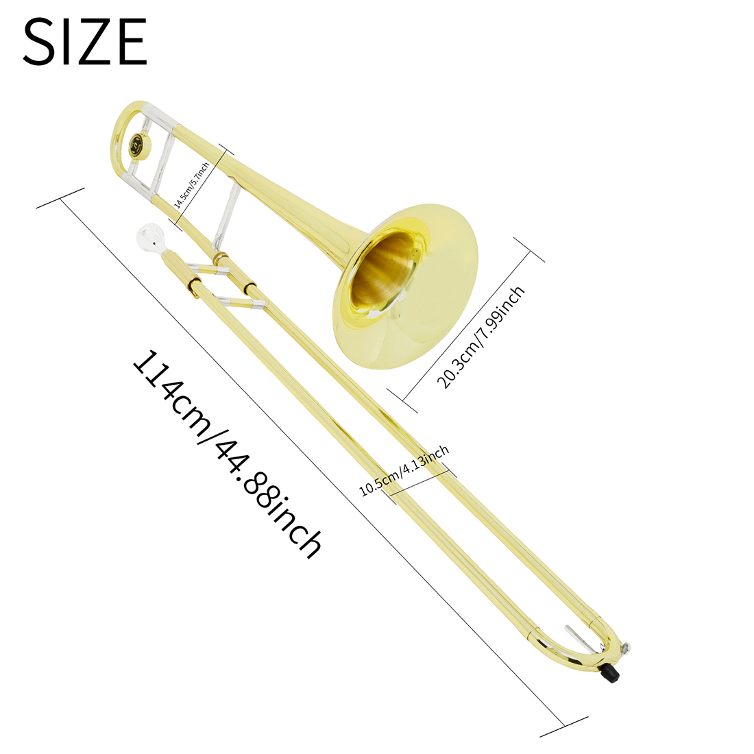 Trombone Alto Bb M MBAT em Lat - Trombone Mouthpiece avaliação e preço