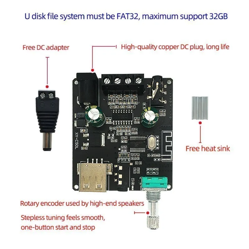 50w forbluetooth5.0 amplificad - Audio Music Player App avaliação e preço