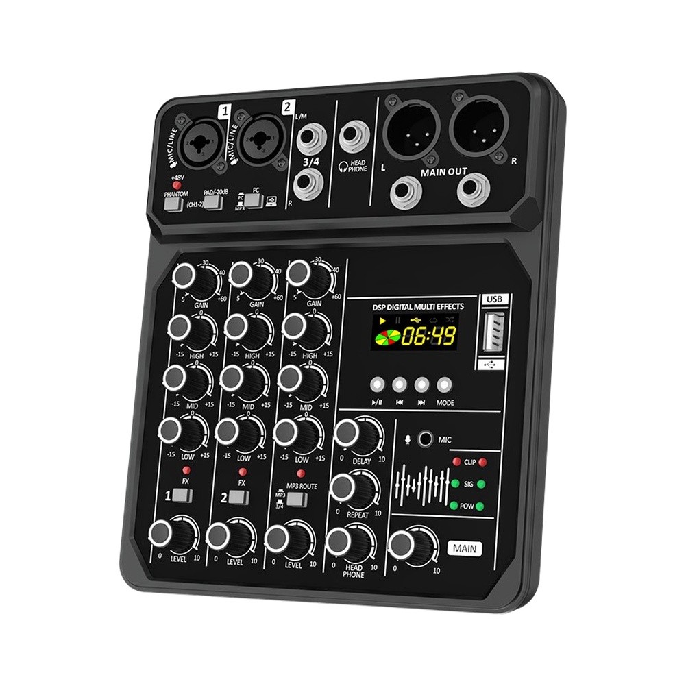 Mixer de Áudio Portátil de 4 C - Audio And Music Mixer avaliação e preço