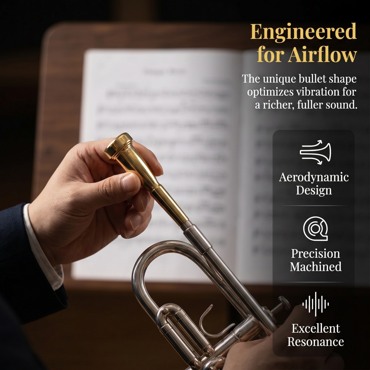 Bocal de Trompete Miwayer 3C/5 - Trombone Mouthpiece avaliação e preço