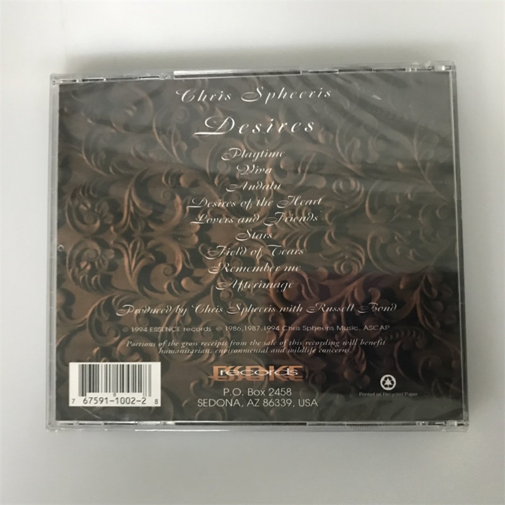 CD 'Desires' de Chris Spheeris - Audio Music Original avaliação e preço