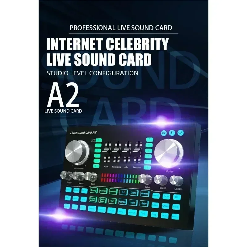 Placa de Som A2 Profissional c - Audio Music Volume avaliação e preço