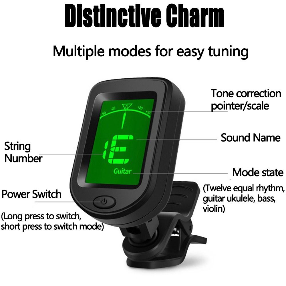 Afinador de Guitarra Portátil  - Guitar Tuner Clip avaliação e preço