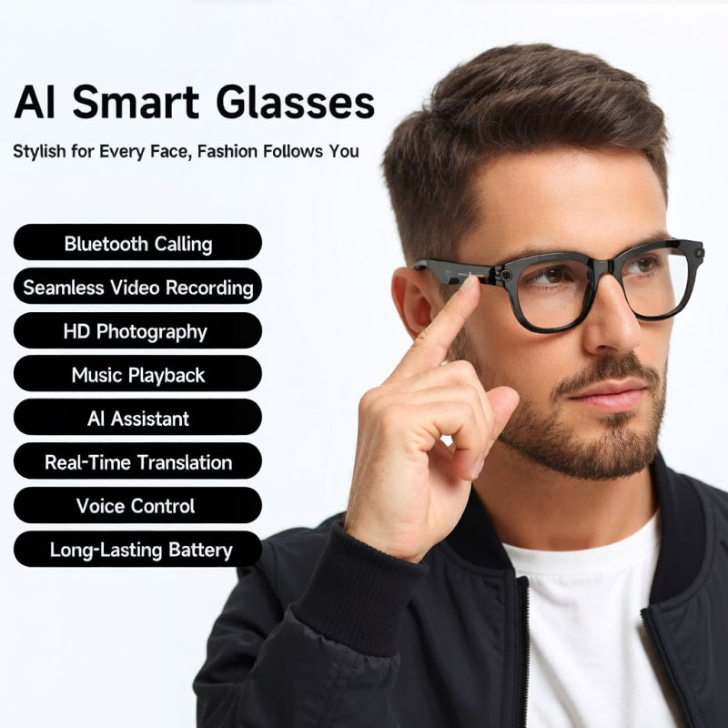 Óculos Inteligentes FLAUNT AI  - Audio Music Recording avaliação e preço