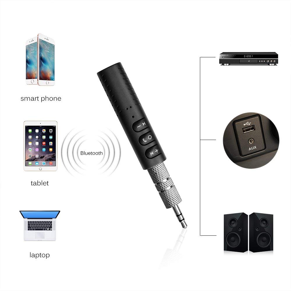Receptor Aux sem fio Bluetooth - Audio Music Free Mp3 avaliação e preço